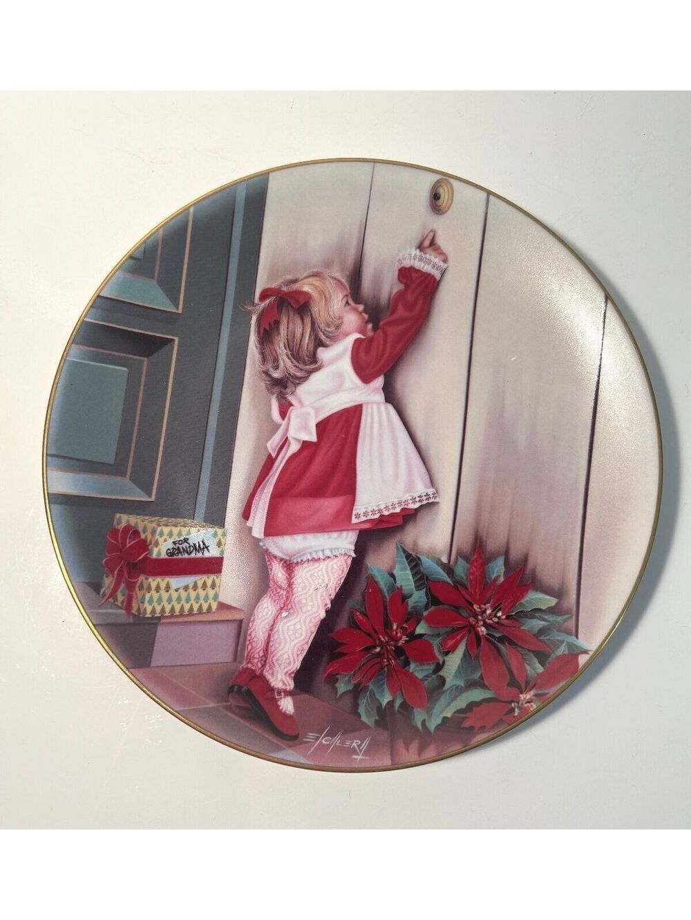 Christmas Collectible Plate 1982 Rudy Escalera Special Delivery #7625